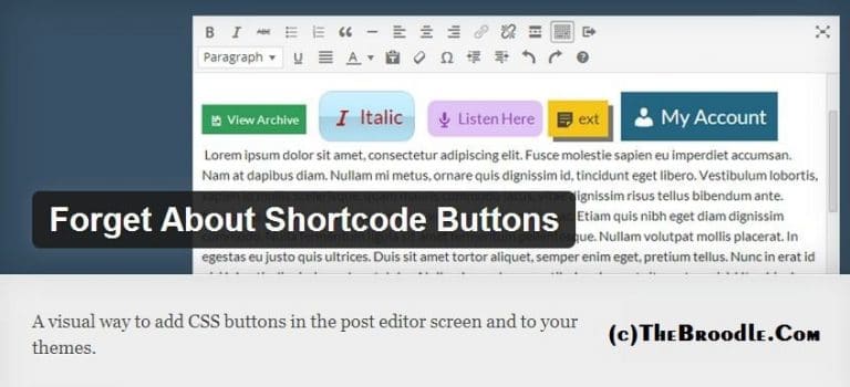 Best WordPress Plugin for inserting CSS Buttons in WP Posts
