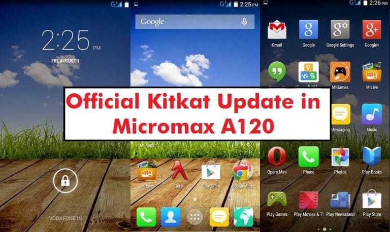 Update Micromax Canvas 2 Colours A120 with Kitkat Android 4.4.2 (Tutorial)