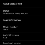 kitkat rom for xiaomi redmi 1s, Android 4.4.4 Kitkat Carbon Rom for Xiaomi Redmi 1S