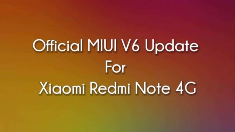 Official MIUI 6 Update For Xiaomi Redmi Note 4G