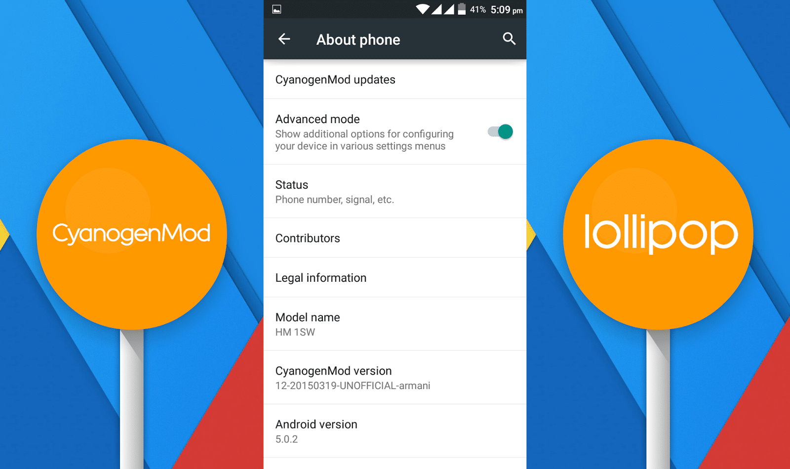 cm12 for xiaomi mi redmi 1s, CM12 Android 5.0 Lollipop For Xiaomi Mi Redmi 1S