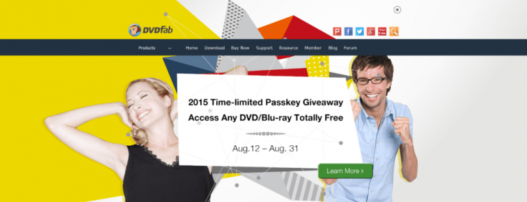 Giveaway : DVDFab 2015 Passkey License for Free