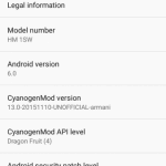 CM12 Android 6.0 Marshmallow for Xiaomi Redmi 1S