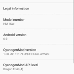 CM13 Android 6.0 Marshmallow for Xiaomi Redmi 1S 8