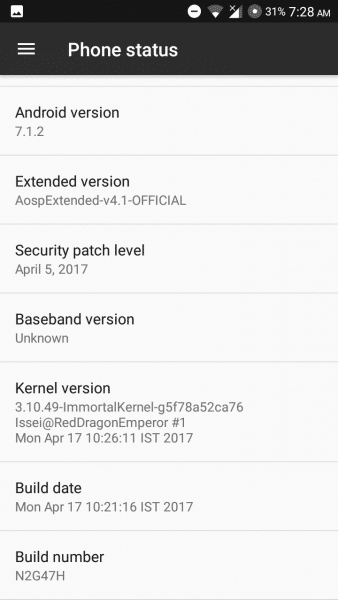 Nougat ROM for Xiaomi Redmi 2