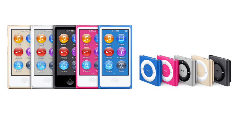 iPod Nano and iPod Shuffle Vanished from Apple’s Official Websites and Stores