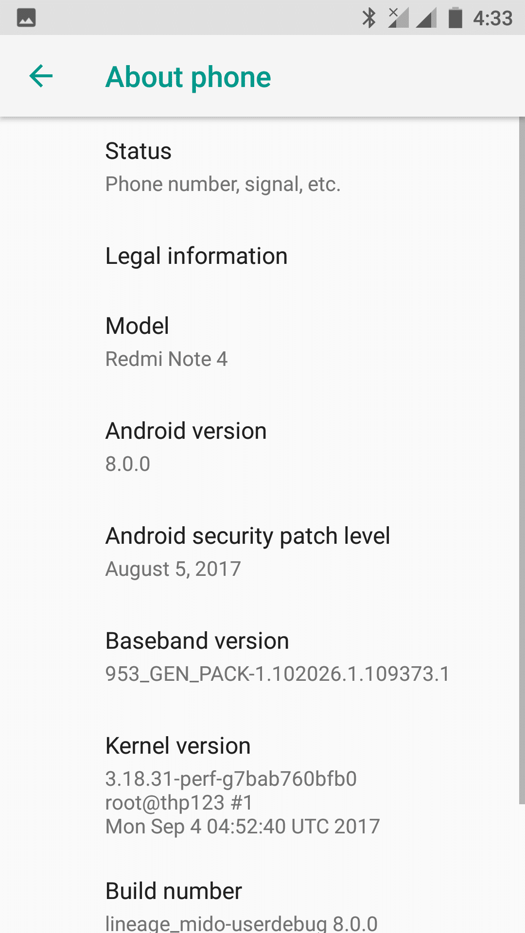 oreo for redmi note 4, Android 8.0 Oreo for Xiaomi Redmi Note 4 (Lineage OS 15.0)