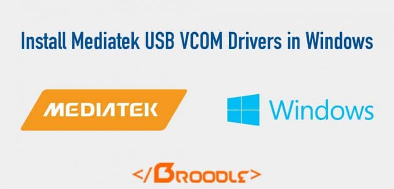 How to install MTK65XX Preloader USB VCom Drivers in Windows