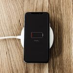 Charging a low battery smartphone
