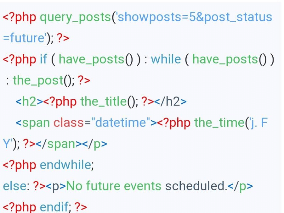Wordpress loop hack