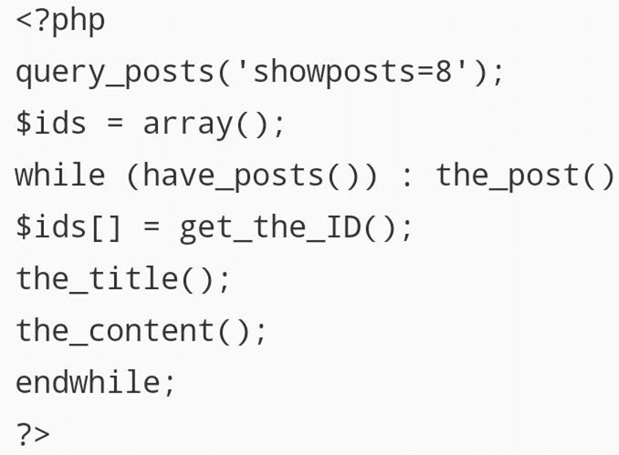 Wordpress loop