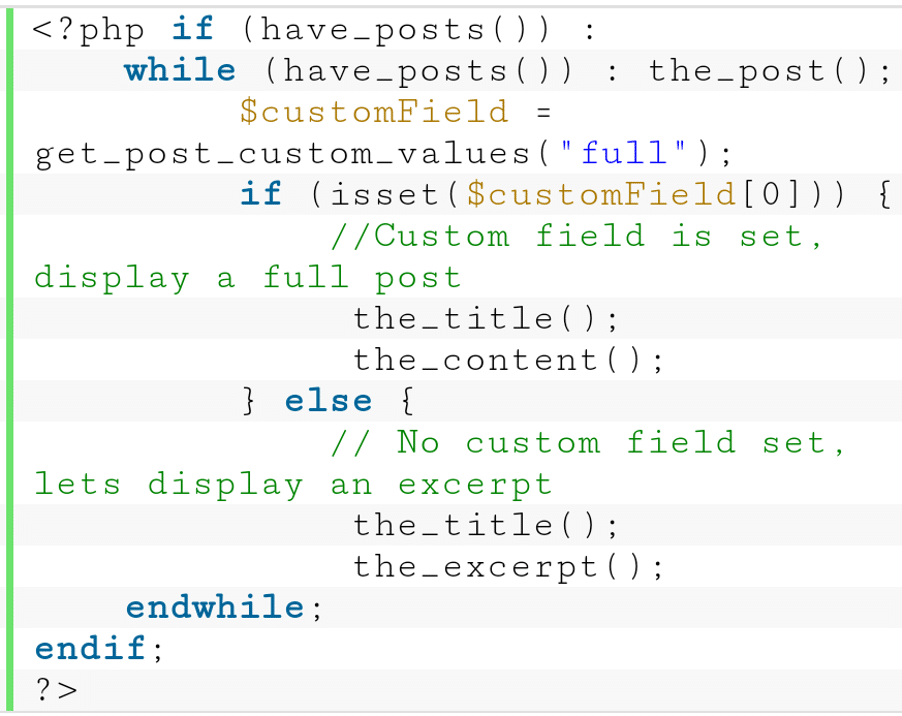 Wordpress loops