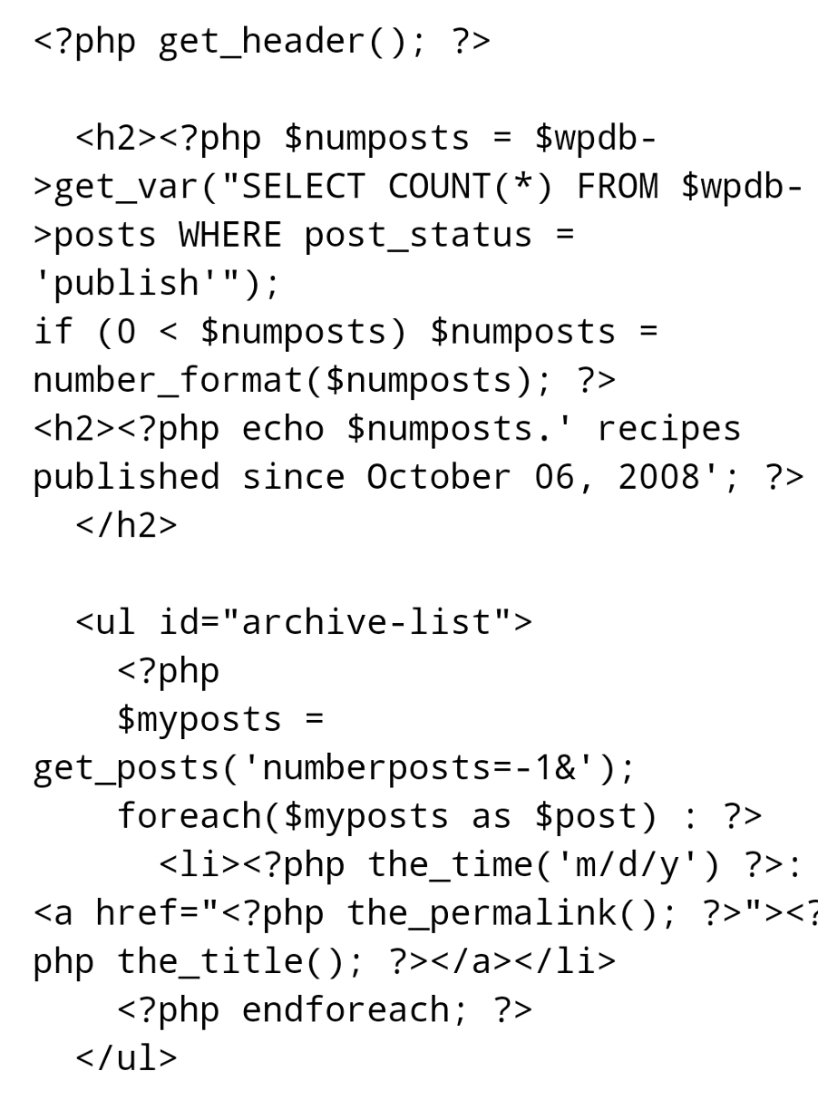 Wordpress loops and hacks