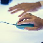 Hand holding using mouse clicking