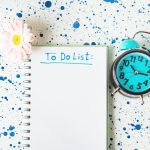 Writing To do list in the morning concept