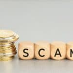 Cryptocurrency Scam concept