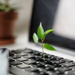 Digital sustainability. Tech carbon footprint. Green computing