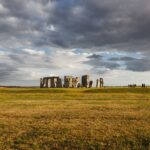 Sunset in Stonehenge, Wiltshire, England