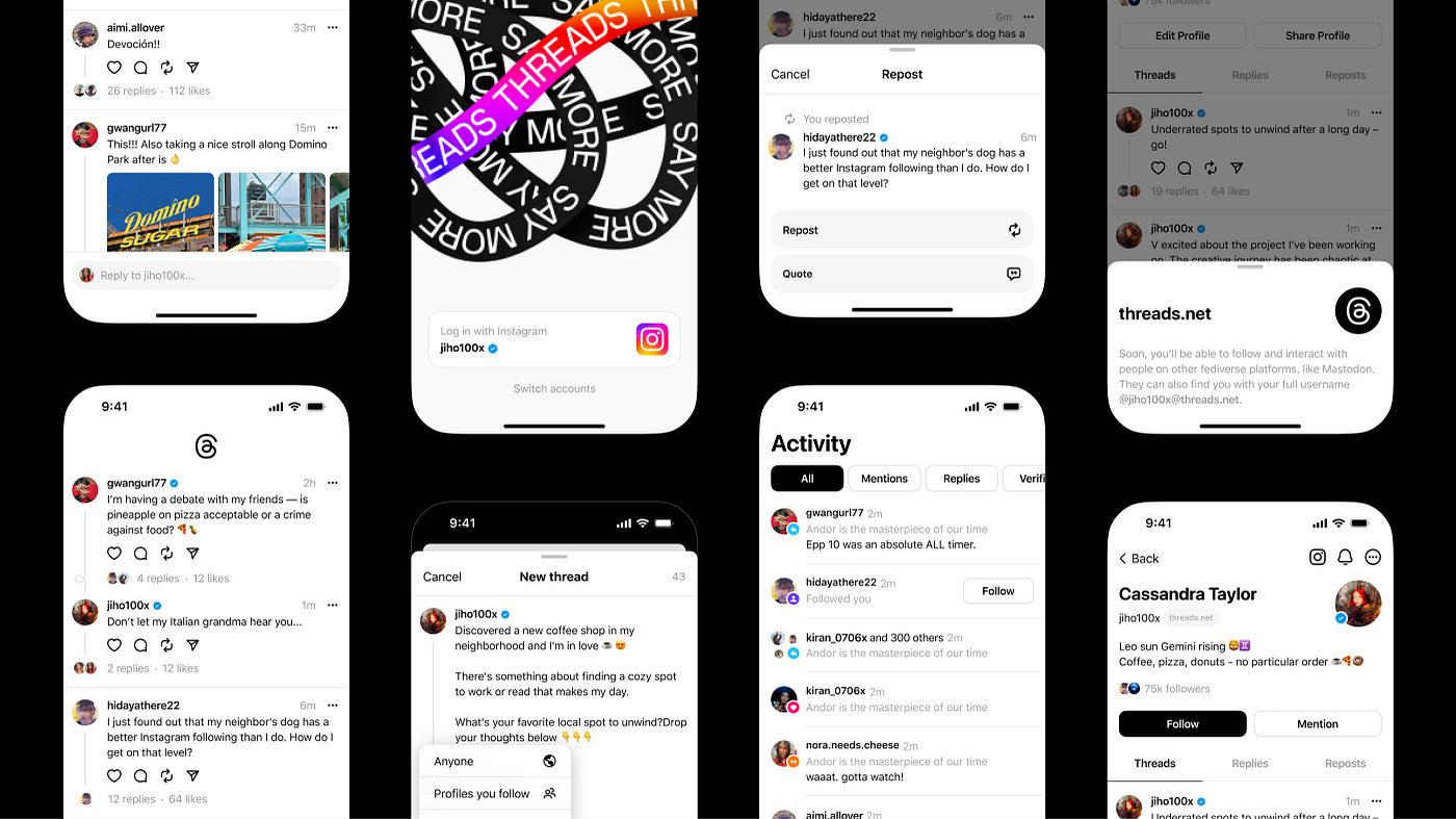 Meta's Threads User Interface UI
