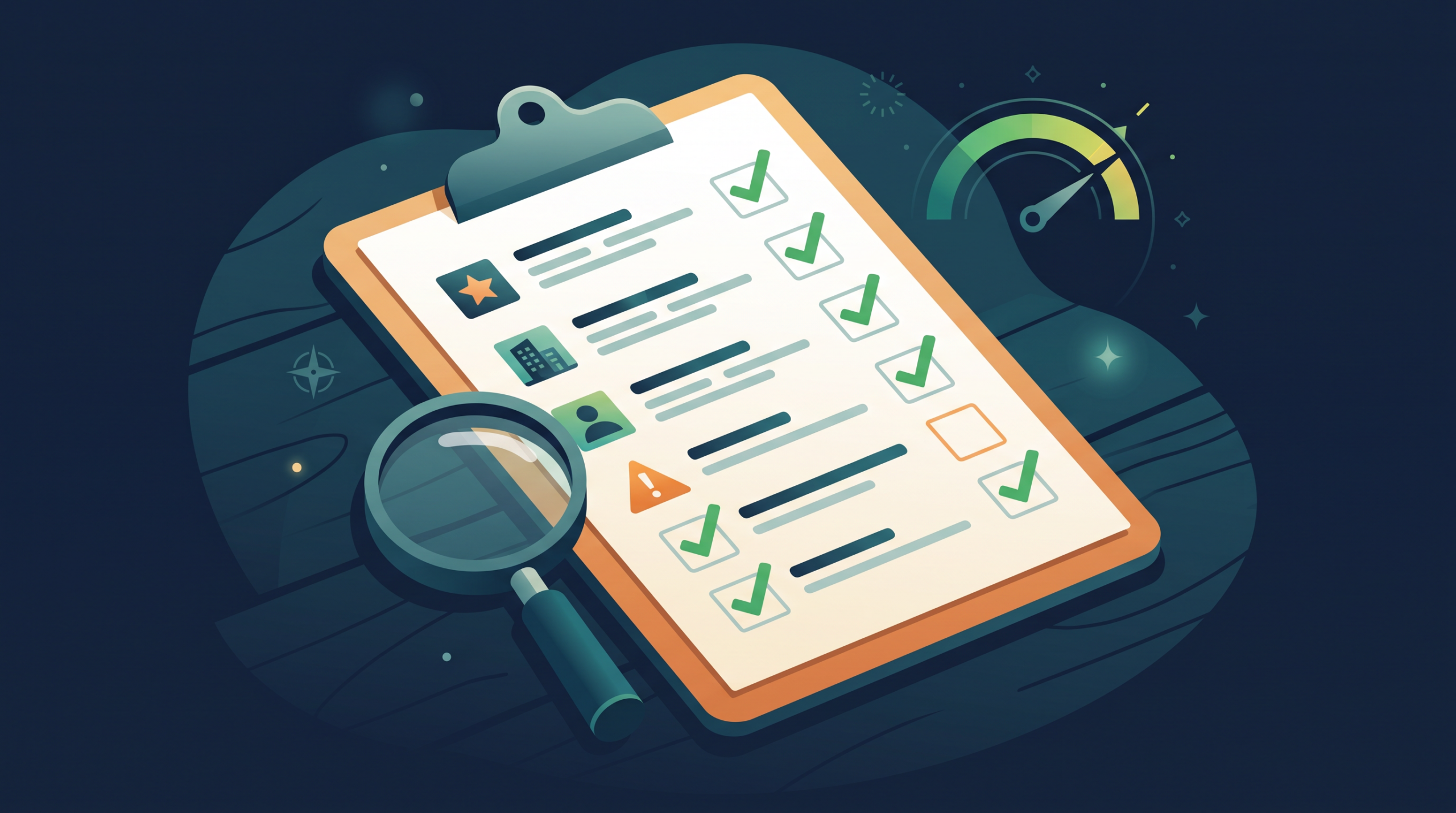 Checklist of WordPress fixes with green ticks showing verified AI agent workflow results